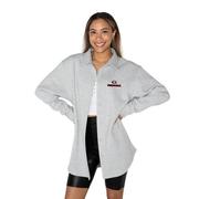 Georgia Gameday Couture Way To Go Fleece Applique Shacket